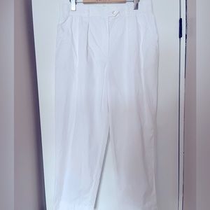 VTG ESCADA white pleated pants